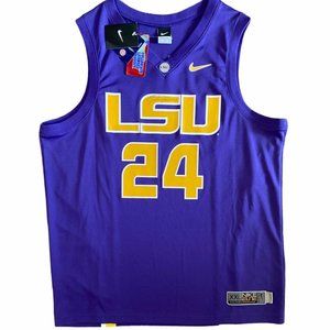 NEW Nike LSU TIGERS #24 Basketball Jersey SIGNED BY COACH JOHN JONES - Size XXL